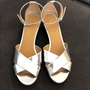 Marc Jacobs silver kitten heels!